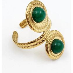 Green stone ring δαχτυλίδι γυναικείο