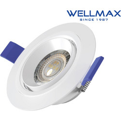 ΦΩΤΙΣΤΙΚΟ LED ΣΠΟΤ ΚΙΝΗΤΟ 360 Φ90 7W 595LM 6500K 38 DL EAGLE EYE WELLMAX (ΣΕΤ ΜΕ 2)