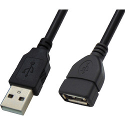 ΚΑΛΩΔΙΟ USB 2.0 A/M A/F 1.5m ΠΡΟΕΚΤΑΣΗΣ ΜΑΥΡΟ BAG PLY (ΣΕΤ ΜΕ 5)