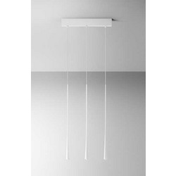 LUCE DAFNE-S/3P-WHITE Κρεμαστό Φωτιστικό Οροφής Τρίφωτο LED Λευκό