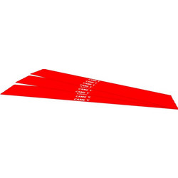 20 PCS. RED REFLECTIVE ADHESIVE STRIPS