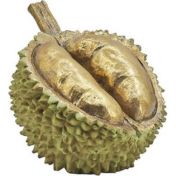 Eξωτικό φρούτο Durian πράσινο/χρυσό χρ.15cm