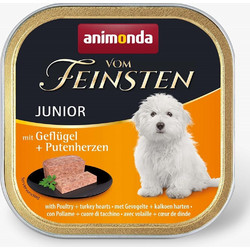 Animonda Vom Feinsten Poultry & Turkey Hearts Junior 150gr