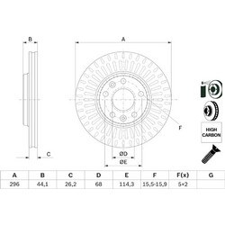 Bosch Δισκόπλακα - 0 986 479 E77