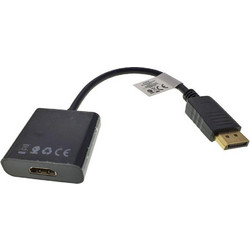 Lanberg DisplayPort male σε HDMI female 1τμχ (AD-0009-BK)