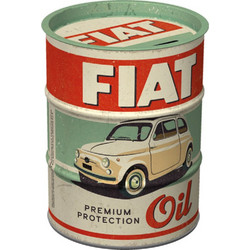 Nostalgic μεταλλικός κουμπαράς Oil Barrel Fiat - Premium Protection Oil