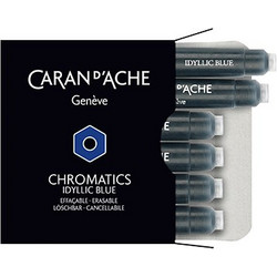 CARAN D'ACHE ΑΜΠΟΥΛΑ ΜΠΛΕ ΜΕΛΑΝΙ 6 ΤΕΜΑΧΙΑ IDYLIC BLUE