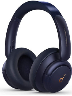 Anker Life Q30 Ασύρματα Bluetooth Ακουστικά Over Ear με Noise Cancelling Μπλε