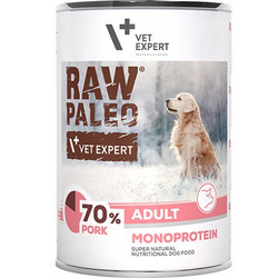VetExpert Raw Paleo Adult Monoprotein with Pork 400gr