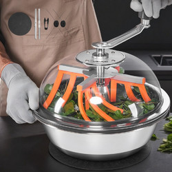 Χλοοκοπτικό VEVOR Bud Leaf Bowl, Χειροκίνητο ψαλίδι μπουμπουκιών 335 mm, με αιχμηρές λεπίδες από ανοξείδωτο ατσάλι, οπτική κοπή, μηχανή υδροπονικής κοπής υγρής και ξηρής, περιστρεφόμενη περιστροφή για
