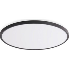 REDLED ΦΩΤΙΣΤΙΚΟ ΟΡΟΦΗΣ PENDY Φ500 40W 3CCT SLIM ΜΑΥΡΟ (2.5cm) (29489)