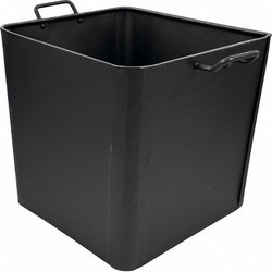 Κουβάς ξύλων μεταλλικός με χερούλια 42X40X40mm