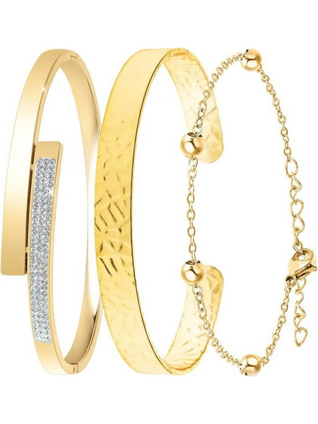 So Charm Σετ 3 Βραχιόλια διακοσμημένα με Κρύσταλλα Swarovski, Χρυσό BS2532+B2500+B2371-D