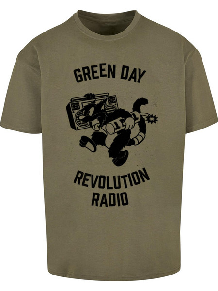 Green Day Revolution Radio Oversize Tee olive