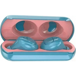 Fineblue Q Mini Ακουστικά Bluetooth In Ear Light Blue