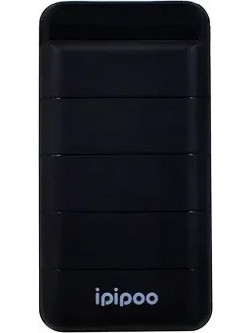 Ipipoo LP-25 Power Bank 10000mAh με 2 Θύρες USB-A Quick Charge 3.0 Black