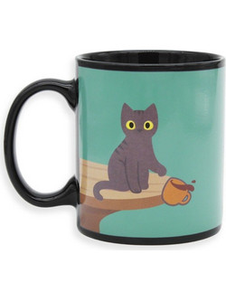 Winkee - Naughty Cat heat sensitive mug