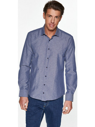 Snta Πουκάμισο με Μακρύ Μανίκι Denim Night Sky - Denim