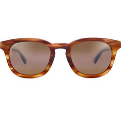 Maui Jim H737-10M Γυναικεία Γυαλιά Ηλίου Τετράγωνα Κοκάλινα Καφέ με Χρυσό Καθρέπτη Φακό
