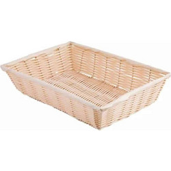 Καλάθι Ορθογώνιο Μπεζ 1/1 Rattan 53x32.5εκ