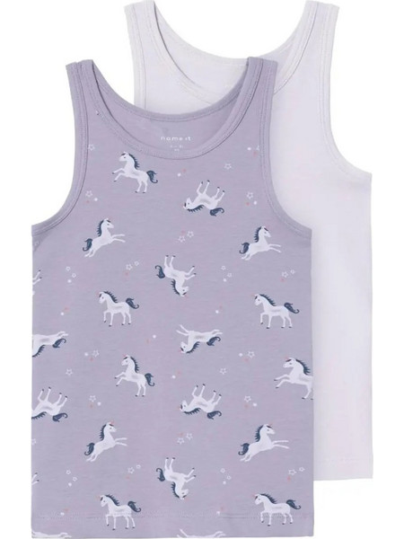 Φανελάκια 2τμχ Unicorn Name It 13221107 Lavender Μωβ