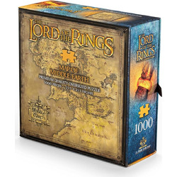 Puzzle The Noble Collection Middle Εarth's Μap The Lord Of The Rings 1000 Κομμάτια
