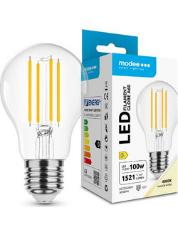 Modee Λάμπα LED Filament Globe A60 11.2W E27 360 4000K 1521lm ERP