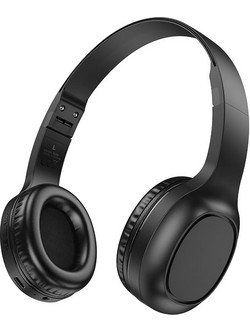 Hoco W46 Ενσύρματα & Ασύρματα Bluetooth Ακουστικά On Ear Charm Μαύρα