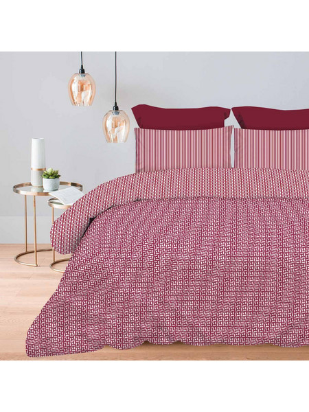 Παπλωματοθήκη Υπέρδιπλη (Σετ 230x250) Astron Italy Maira Redwine
