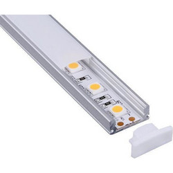 Eurolamp 145-70902 Εξωτερικό Προφίλ Αλουμινίου Ταινίας LED 200x1x1.3εκ