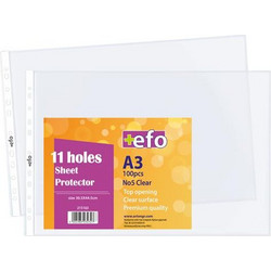 Ζελατίνες με Τρύπες +Efo Α3 Νο5 Clear 100τεμ