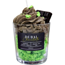 Keradiko Αρωματικό Κερί Σόγιας Dubai Chocolate Σε Ποτήρι Big φ8,5 x 8,9 cm 003773