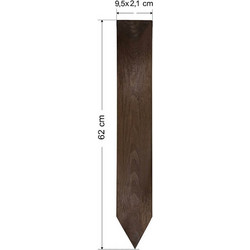 Σετ 10 τμχ πάσσαλοι σανίδα deck 50116 9,5X2,1X62 cm με μύτη-Tesias Group