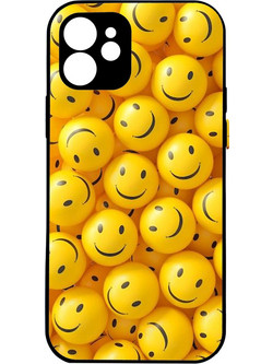CUSTOM Happy Faces - iPhone 12 Pro Max Premium σκληρή θήκη (πλαστικό υψηλής ποιότητας, high definition colors)