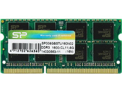 Silicon Power 8GB (1X8GB) DDR3 RAM 1600MHz SoDimm SP008GBSTU160N02