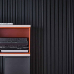 Estiatherm 3D Πάνελ τοίχου Linerio L-Line Anthracite, 2650 x 122 x 21mm