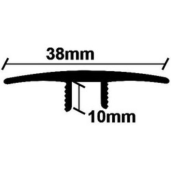 ΠΡΟΦΙΛ LAMINATE ΙΣΟΠΕΔΟ ΑΣΗΜΙ 38Χ2750mm NewPlan