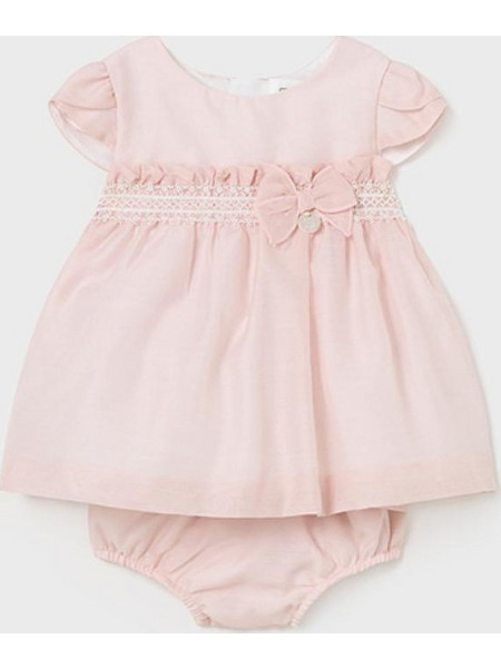 Σετ φόρεμα με βρακάκι Cute bow σομόν