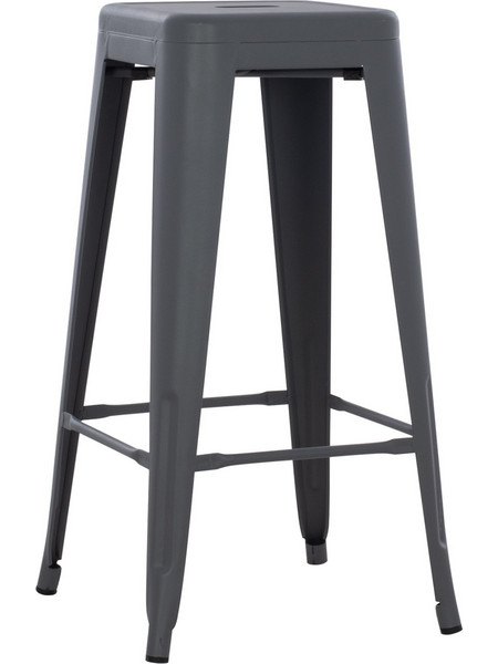 ΣΚΑΜΠΟ ΜΠΑΡ ΜΕΤΑΛΛΙΚΟ MELITA-PRO HM8642.50 ΣΕ ΓΚΡΙ 43x43x78Υεκ