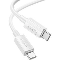 HOCO TYPE C TO TYPE C DATA CABLE 3A 60W 1m X107 white