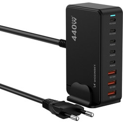Wozinsky 440W Gan QC3 Charging Station - Black - (WSL-440)