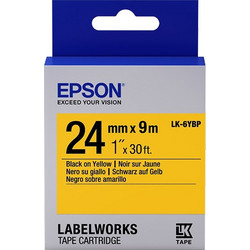 Ταινία Epson LK-6YBP 9m x 24mm Black on Pastel Yellow