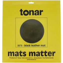 Tonar 5978 Black Leather Turntable Mat