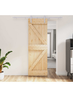 vidaXL Πόρτα Εσωτερική Συρόμενη Ξύλινη Φυσική 70x210cm 3444929