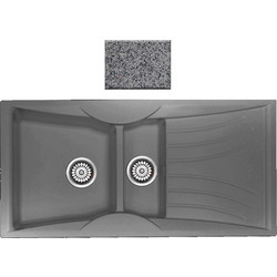 Sanitec Classic 329 Επικαθήμενος Νεροχύτης Γρανίτη Ματ Granite Grey 104x51cm