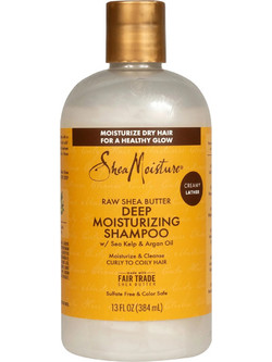 Shea Moisture Raw Shea Butter Moisture Retention Σαμπουάν & Conditioner για Προστασία Χρώματος & Επανόρθωση για Ξηρά & Ταλαιπωρημένα Μαλλιά 384ml