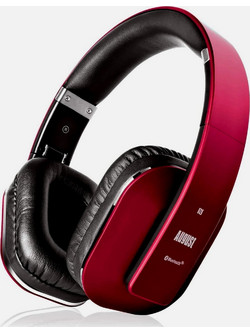 August EP650 Ασύρματα Bluetooth Ακουστικά Over Ear Μαύρα Κόκκινα