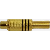 GBC 30.1911.00 Θηλυκό Βύσμα RCA - Επιχρυσωμένες Επαφές, Ακροδέκτες Κόλλησης & Καλώδιο 7 mm