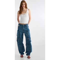 Denim Cargo Pants