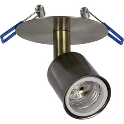 GLOBOSTAR(R) SARA 999-0062 Χωνευτό Φωτιστικό Οροφής με Ντουί 1 x E27 AC 220-240V IP20 - Μπρούτζινο - Μ8 x Π8 x Υ11cm / Q5.5cm